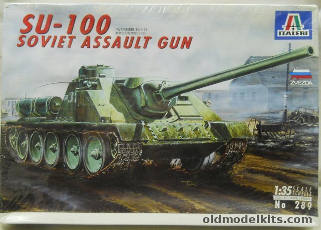 Italeri 1/35 Su-100 Soviet Assault Gun - (SU100), 289 plastic model kit